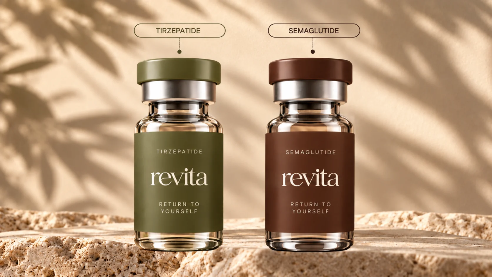 revita Tirzepatide and Semaglutide vials